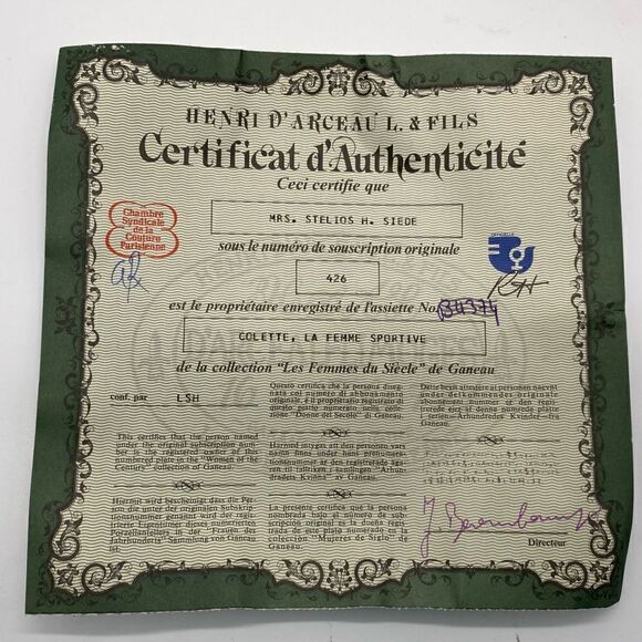 10 “Women of the Century”Collective Plates by artist D’Arceau, Signed & Numbered - Picture 12 of 16